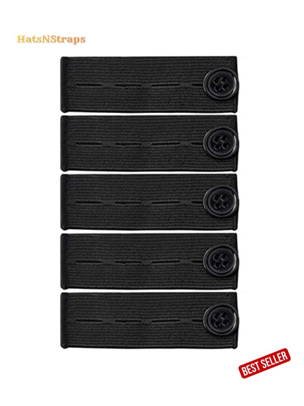 5 PCS Waistband Button Extenders Elastic Stretch for Pants